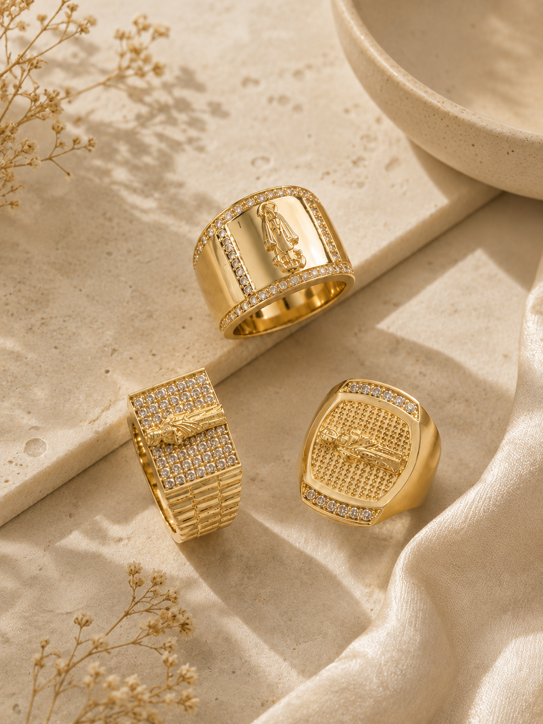 Colección Exclusiva de Anillos en Oro 10K - Devoción y Estilo