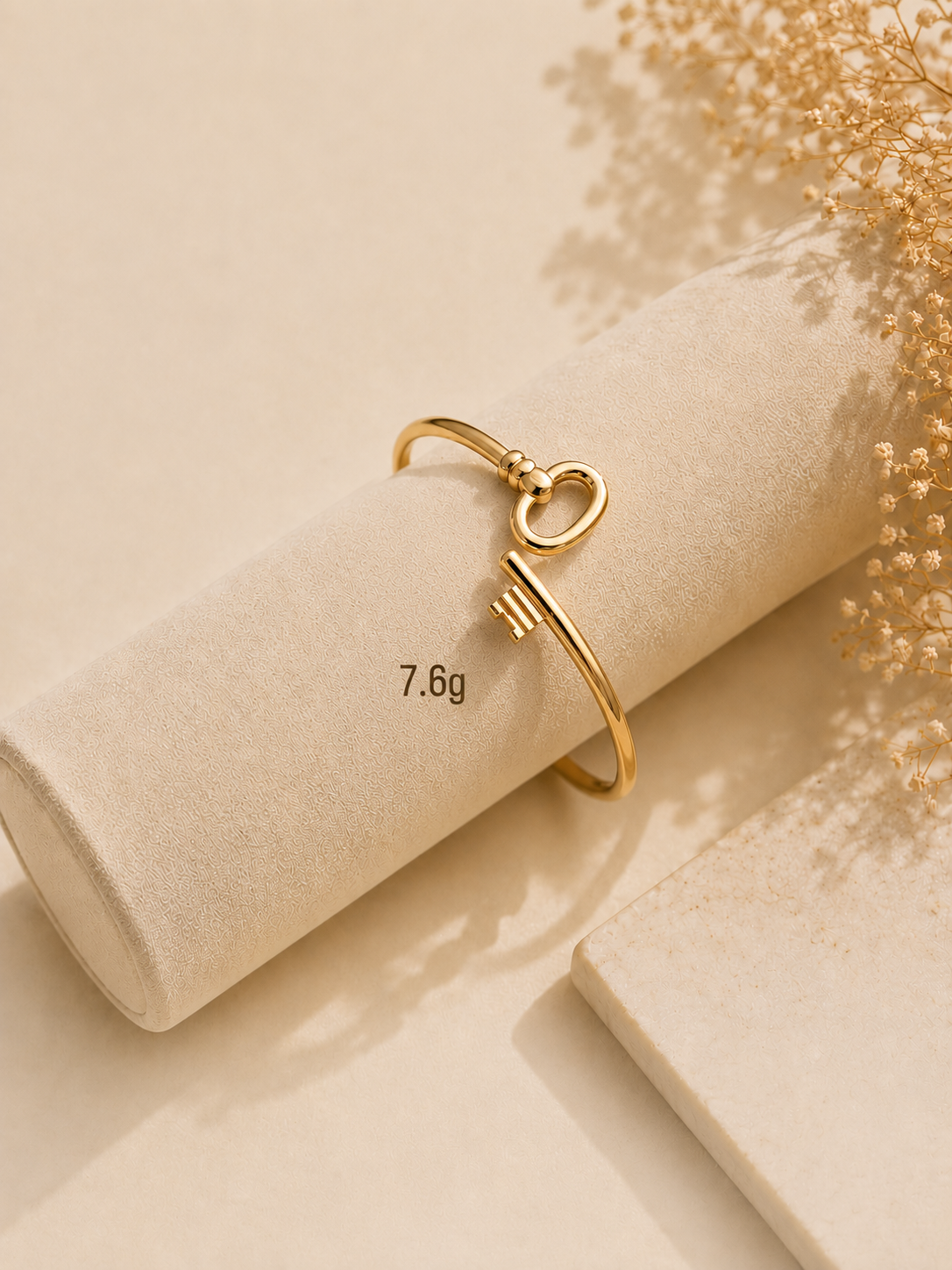 Key & Knot 14K Gold Bracelet Set - Timeless Elegance