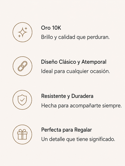 Pulseras de Identidad en Oro 10K - Elegancia Atemporal | BELA Jewelry