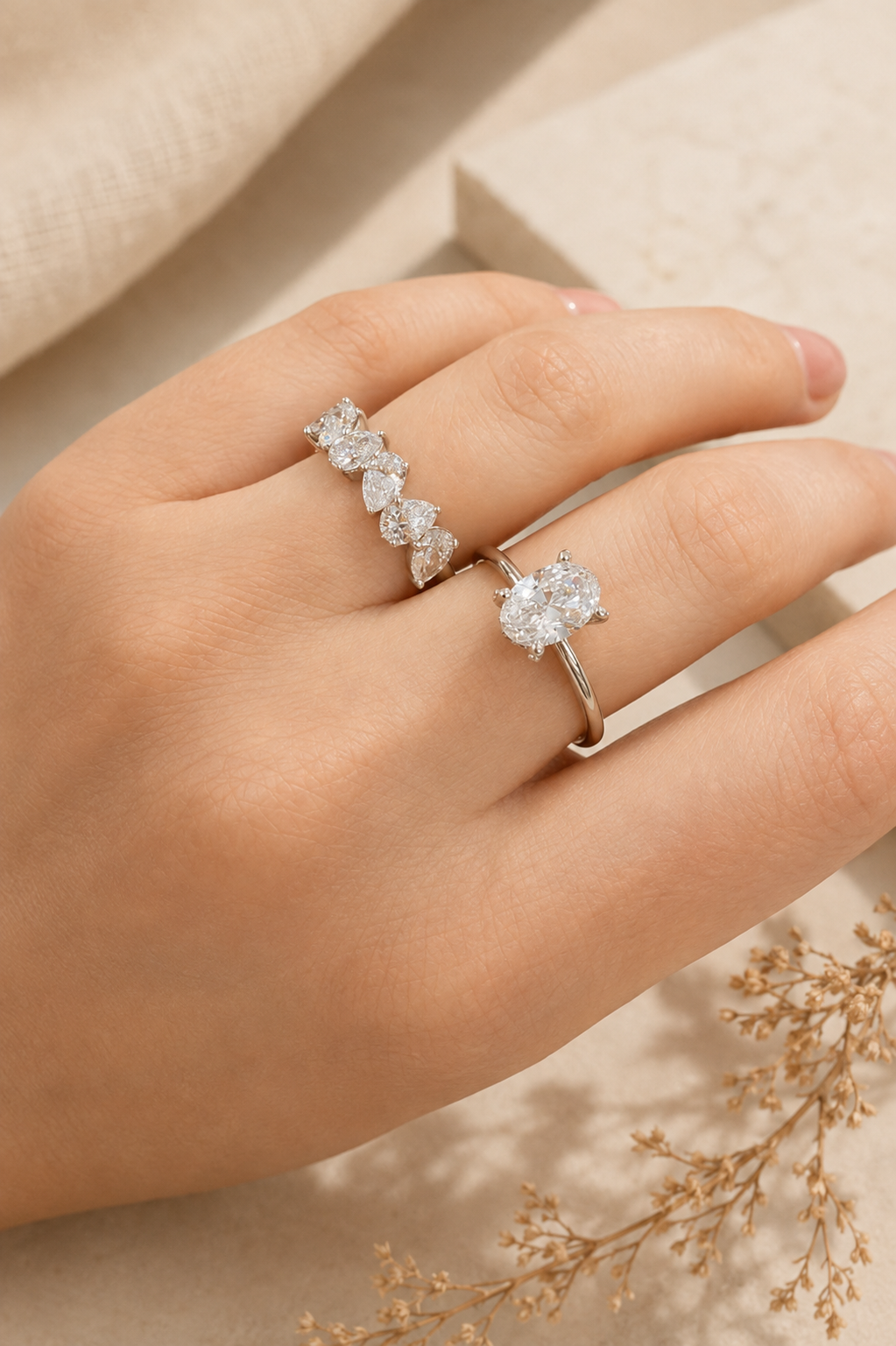 BELA Jewelry Rings Collection: 14KT Gold and Lab-Grown Diamonds