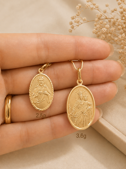 14K Gold Faith Medallions - Timeless Elegance and Devotion