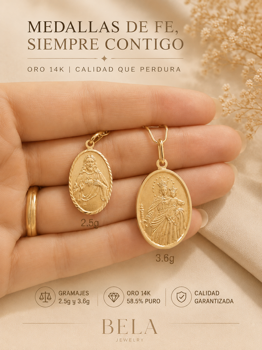 14K Gold Faith Medallions - Timeless Elegance and Devotion
