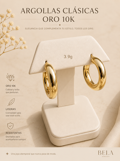 Argollas Clásicas de Oro 10K - Elegancia Atemporal