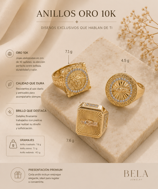 Bela Jewelry 10K Gold Ring Collection - Elegance and Distinction
