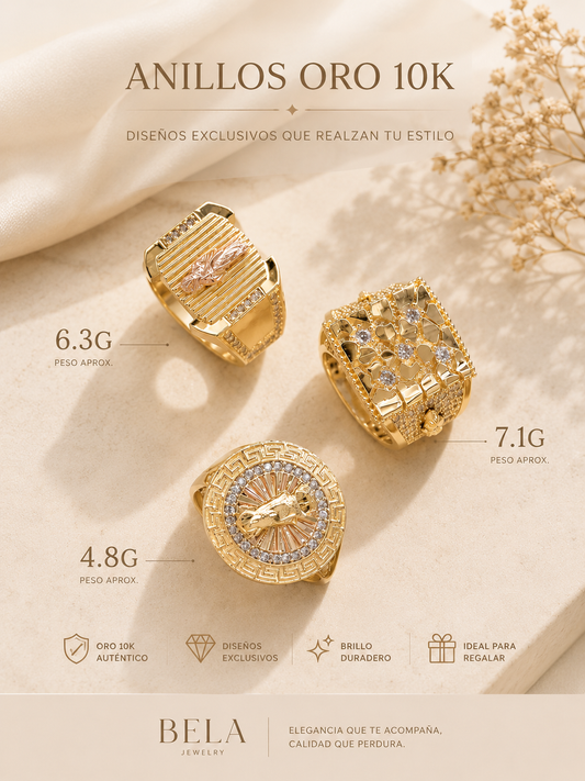 Exclusive 10K Gold Ring Collection - Elegance and Distinction