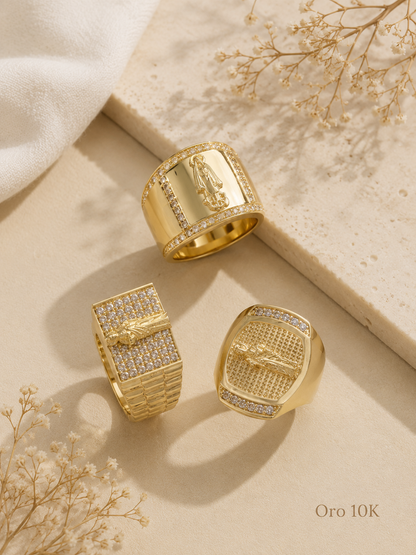 Colección Exclusiva de Anillos en Oro 10K - Devoción y Estilo