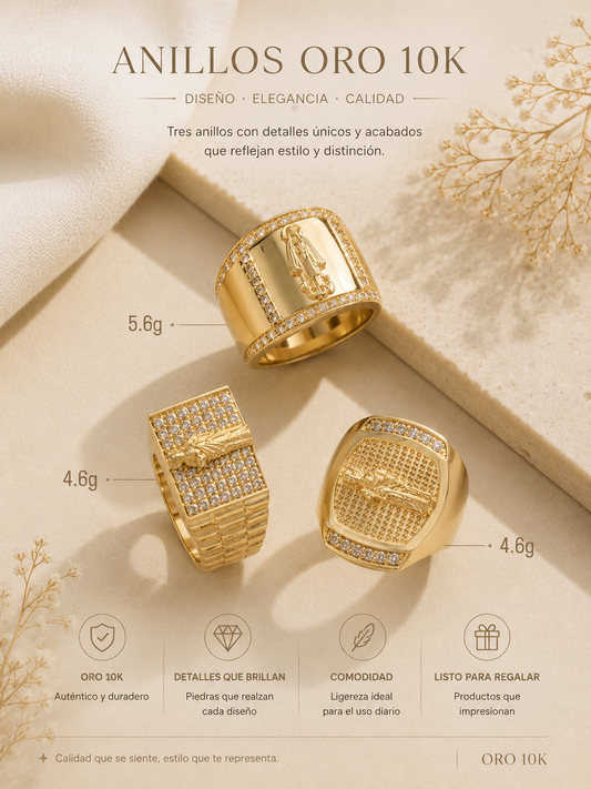 Exclusive 10K Gold Ring Collection - Devotion and Style