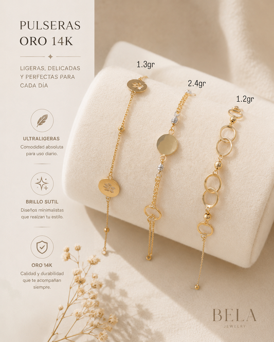 14k Gold Minimalist Bracelet Collection