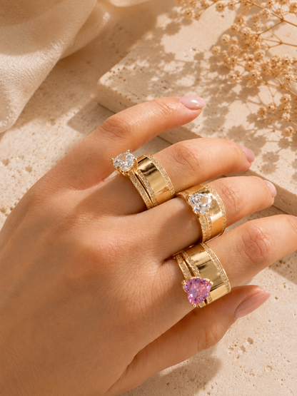 Colección de Anillos en Oro Auténtico 10K - Elegancia que Enamora