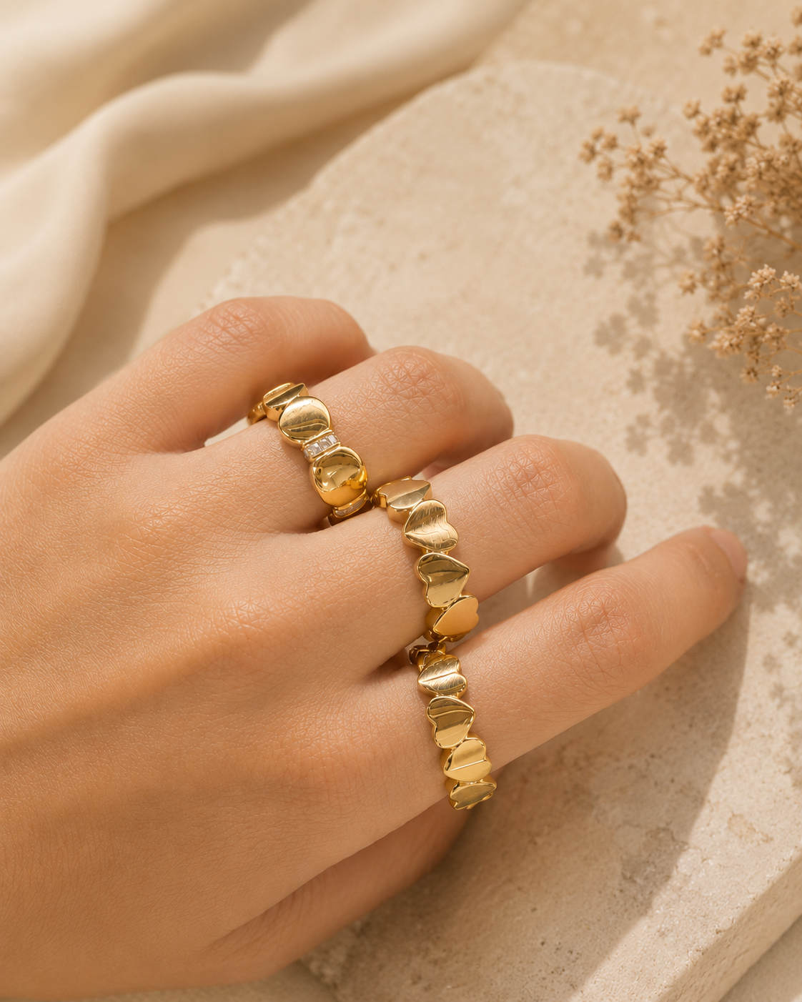 Colección de Anillos Orgánicos BELA - Oro 10K
