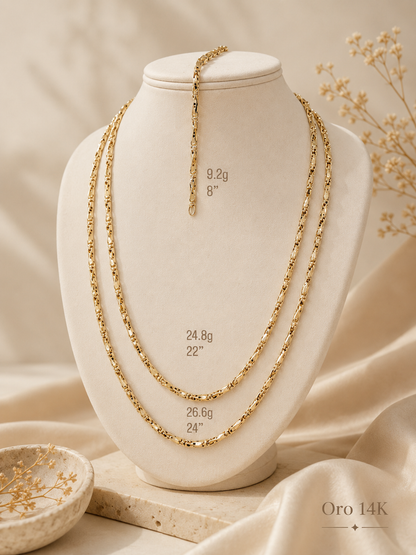 Cadena Clásica de Oro 14K de BELA Jewelry - Elegancia Atemporal