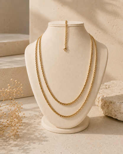 Bela Jewelry 14K Gold Classic Chain - Timeless Elegance