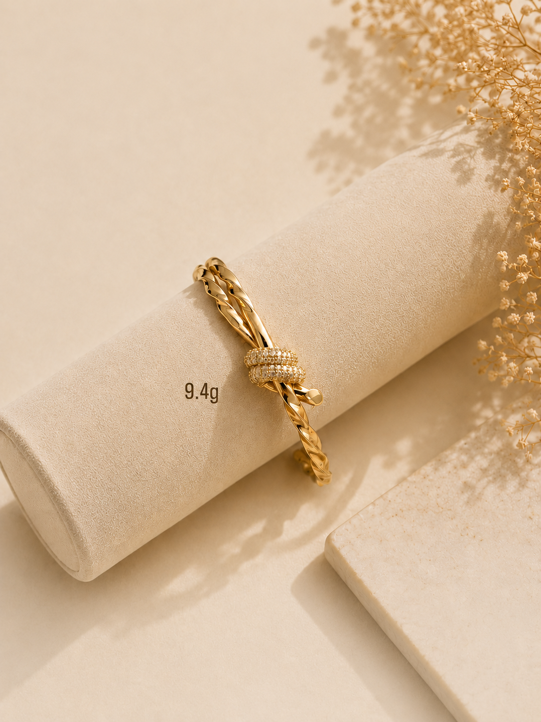 Key & Knot 14K Gold Bracelet Set - Timeless Elegance