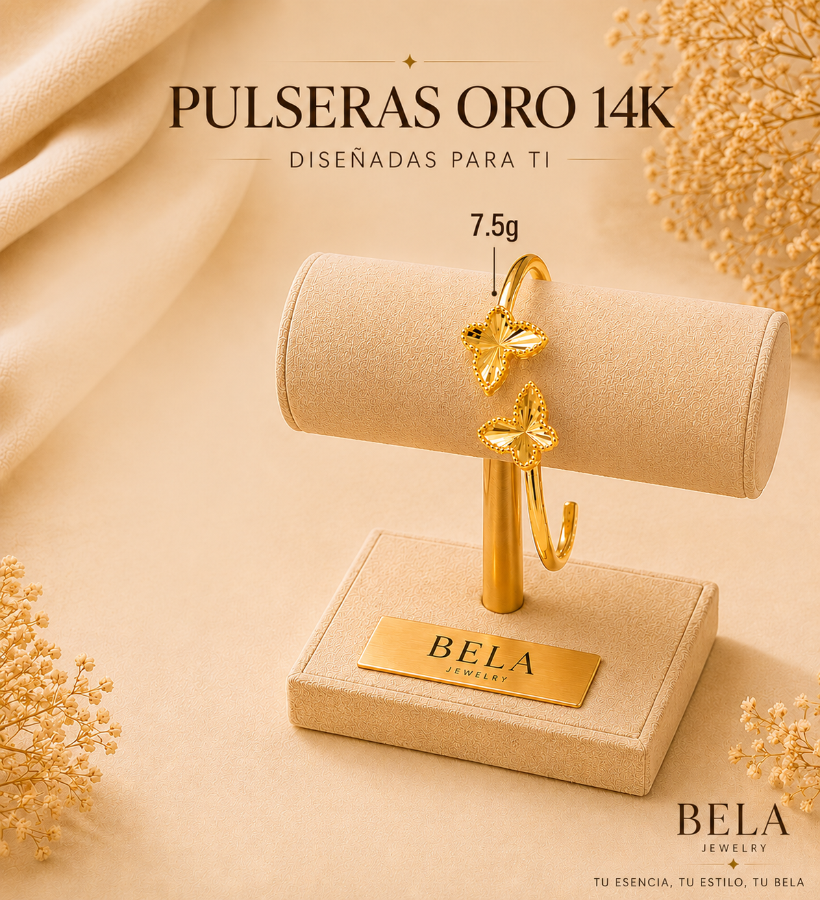 BELA 14K Gold Bracelets: Shine and Elegance in Every Detail