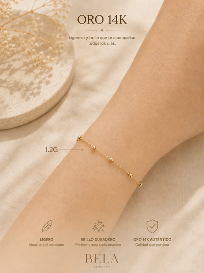 14K Gold Bracelet Collection - Everyday Shine and Lightness