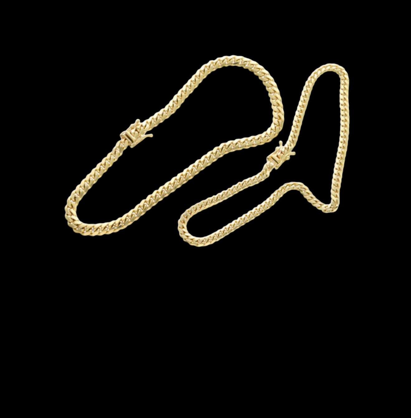 10K Gold Miami Cuban Link Anklet Bracelet with Box Lock – Style and Durability in One Stunning Piece